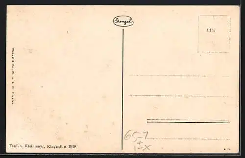 AK Tarvis, Bahnhof mit Königsberg und Wischberg