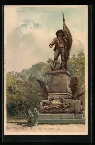 Künstler-AK Edward Theodore Compton: Innsbruck, Andreas Hofer-Denkmal am Berg Isel