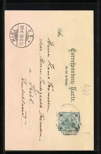 Künstler-AK Edward Theodore Compton: Hall i. T., Schloss mit Flusspartie