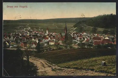 AK Nagold, Gesamtansicht mit der Kirche