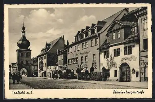 AK Saalfeld a. S., Blankenburgerstrasse, Gasthaus