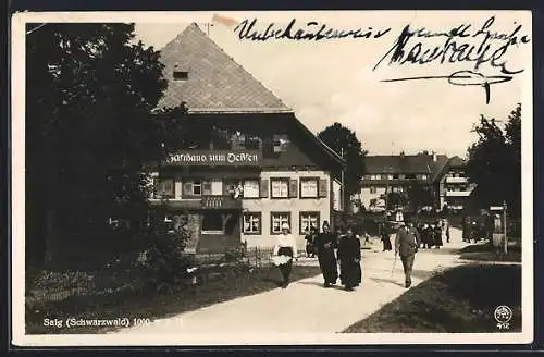 AK Saig /Schwarzwald, Gasthaus zum Ochsen