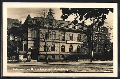 AK Ballenstedt, Institut für Lehrerbildung