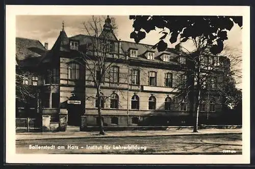 AK Ballenstedt, Institut für Lehrerbildung