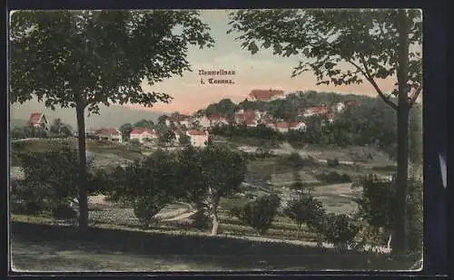 AK Neuweilnau i. Taunus, Ortsansicht mit Waldlandschaft