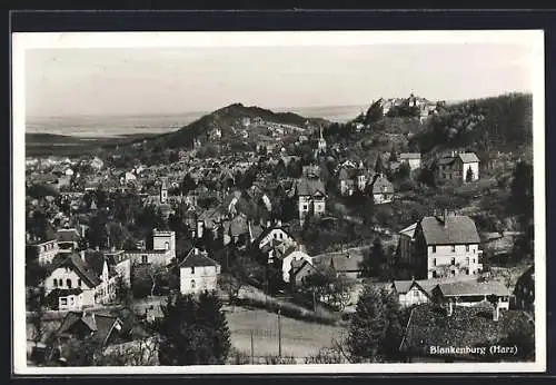 AK Blankenburg / Harz, Ortspanorama