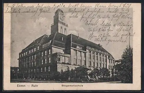 AK Essen /Ruhr, Baugewerkschule