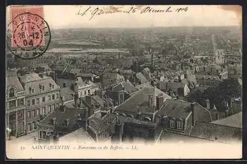 AK Saint-Quentin, Panorama vu du Beffroi