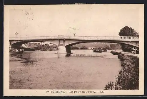 AK Soissons, Le Pont Gambetta