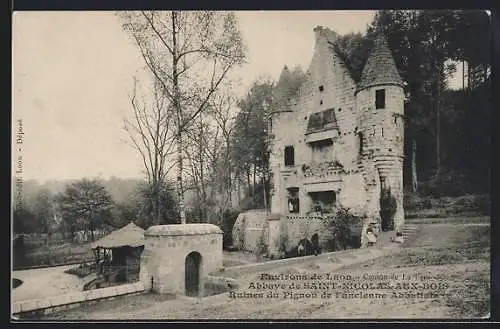 AK Saint-Nicolas-aux-Bois, Ruines du Pignon de l`ancienne Abbatiale