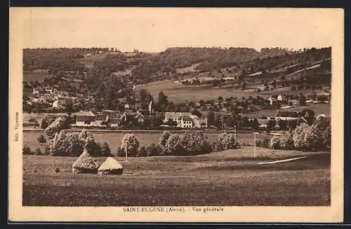 AK Saint-Eugène /Aisne, Vue générale