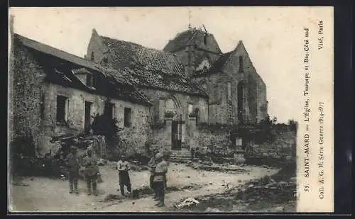 AK Saint-Mard, L`Église, Transept et Bas-Côté sud