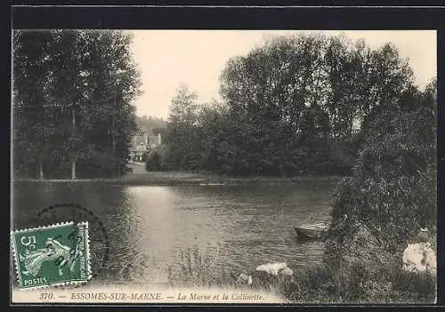 AK Essomes-sur-Marne, La Marne et la Collinette