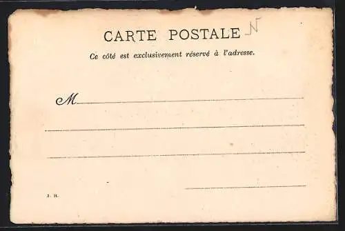 Lithographie Coucy, Vue générale du Château