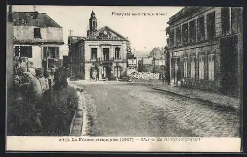 AK Blérancourt, La France reconquise, Mairie