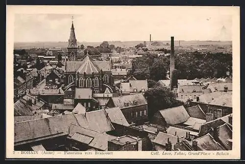 AK Bohain /Aisne, Panorama vers Brancourt