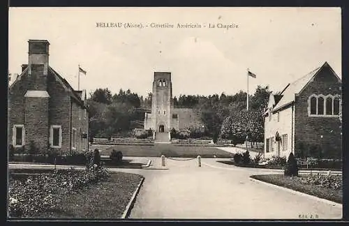 AK Belleau /Aisne, Cimetière Américain, La Chapelle