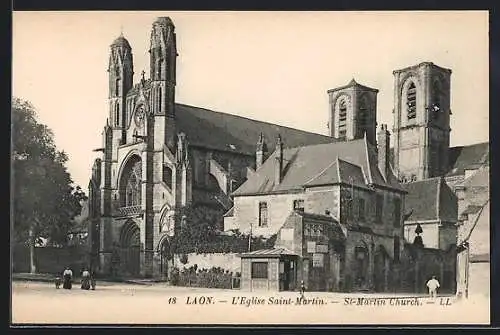 AK Laon, L`Eglise Saint-Martin