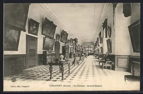 AK Longpont /Aisne, Le Château, Grande Galerie