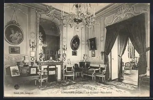 AK Longpont /Aisne, Le Château, Petit Salon