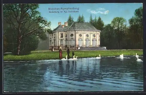 AK München-Nymphenburg, Badenburg im Königlichen Schlosspark