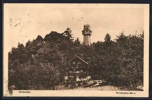 AK Neuhütten / Württ., Aussichtsturm Steinknickle