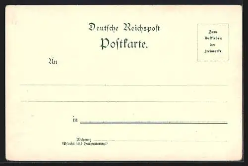 Lithographie Hamburg-Neustadt, Alter und neuer Jungfernstieg, Boote