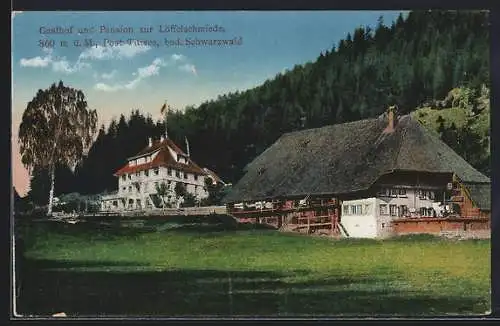 AK Titisee /Bad. Schwarzwald, Gasthof und Pension zur Löffelschmiede