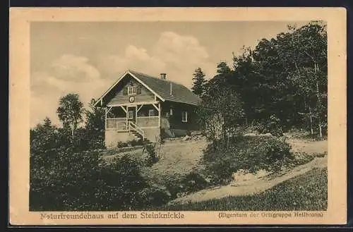 AK Wüstenrot, Naturfreundehaus auf dem Steinknickle