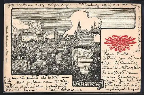 Lithographie Nürnberg, Teilansicht