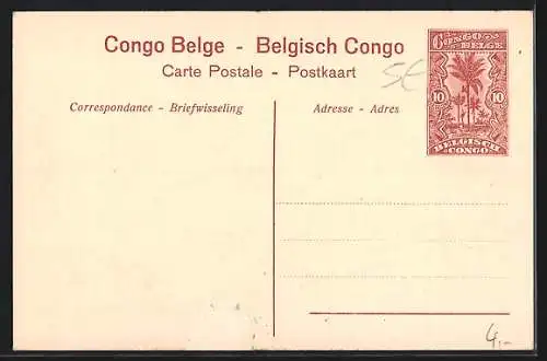 AK Belgisch Congo, Habitations sur le Haut Congo