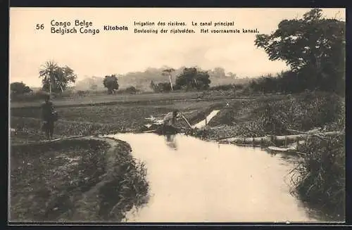 AK Kitobola, Irrigation des rizieres, Le canal principal