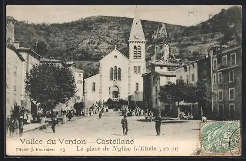 AK Castellane, La place de l`église