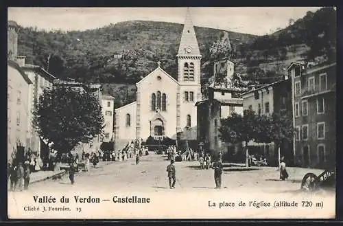 AK Castellane, La place de l`église