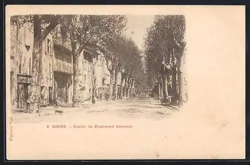 AK Digne, Entrée du Boulevard Gassendi