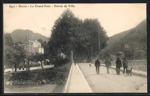 AK Digne, Le Grand Pont, Entrée de Ville