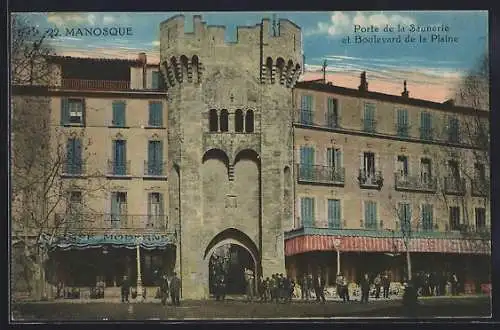 AK Manosque, Porte de la Saunerie et Boulevard de la Plaine