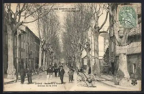 AK Digne, Boulevard Gassendi, Entrée de la Ville