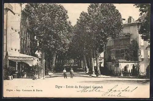 AK Digne, Entrée du Boulevard Gassendi