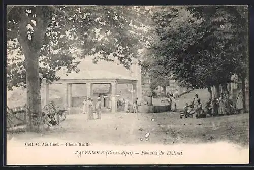 AK Valensole /Basses-Alpes, Fontaine du Tholonet