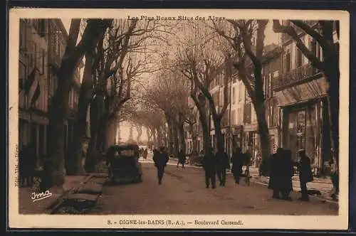 AK Digne-les-Bains /B.-A., Boulevard Gassendi