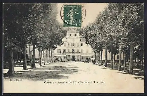 AK Gréoux, Avenue de l`Etablissement Thermal