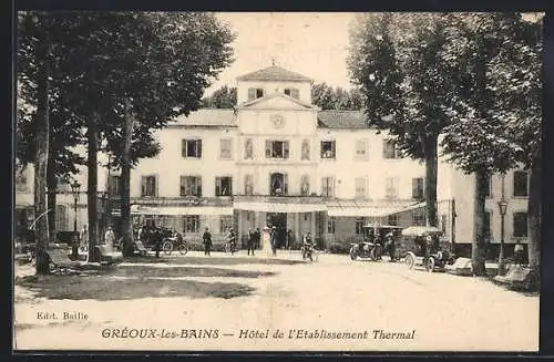 AK Greoux-les-Bains, Hotel de l`Etablissement Thermal