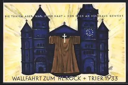 AK Trier, Wallfahrt zum Heiligen Rock 1933