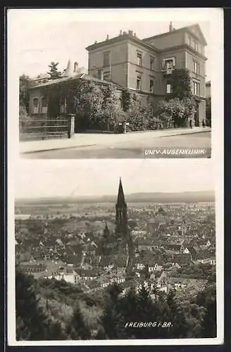 AK Freiburg i. Br., Universitäts-Augenklinik, Ortsansicht aus der Vogelschau