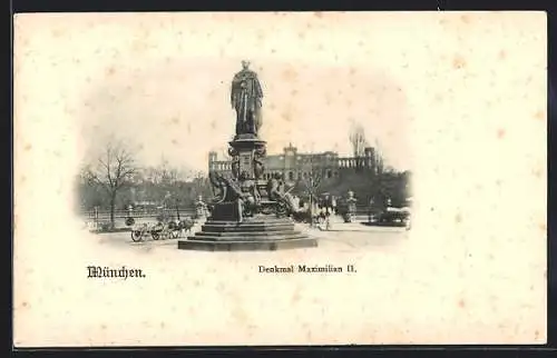 AK München, Denkmal Maximilian II.