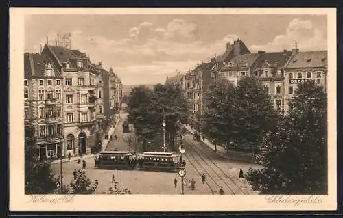 AK Köln a. Rh., Strassenbahn am Chlodwigplatz