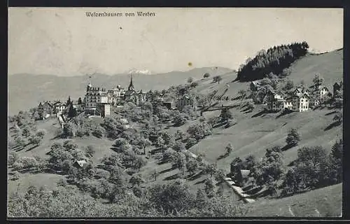 AK Walzenhausen, Totalansicht von Westen