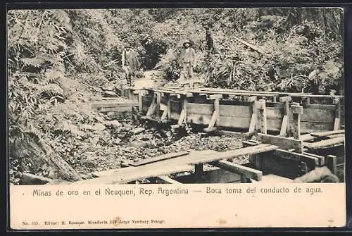 AK Neuquen, Minas de oro, Boca toma del conducto de agua, Goldminen