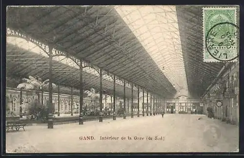 AK Gand, Intérieur de la Gare du Sud